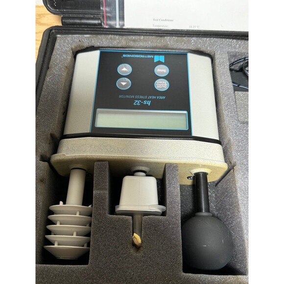 Metrosonics HS-32 Area Heat Stress Monitor with Case Tested‎ Nice - Picture 3 of 10